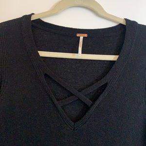 Black sweater top